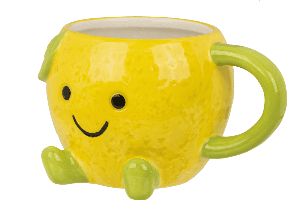 Kawaii Lemon Mug – Cute Dolomite Cup (385 ml)