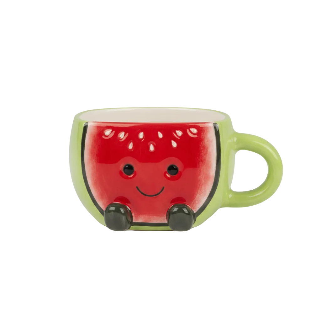 Kawaii Watermelon Mug – Cute Dolomite Cup (370 ml)