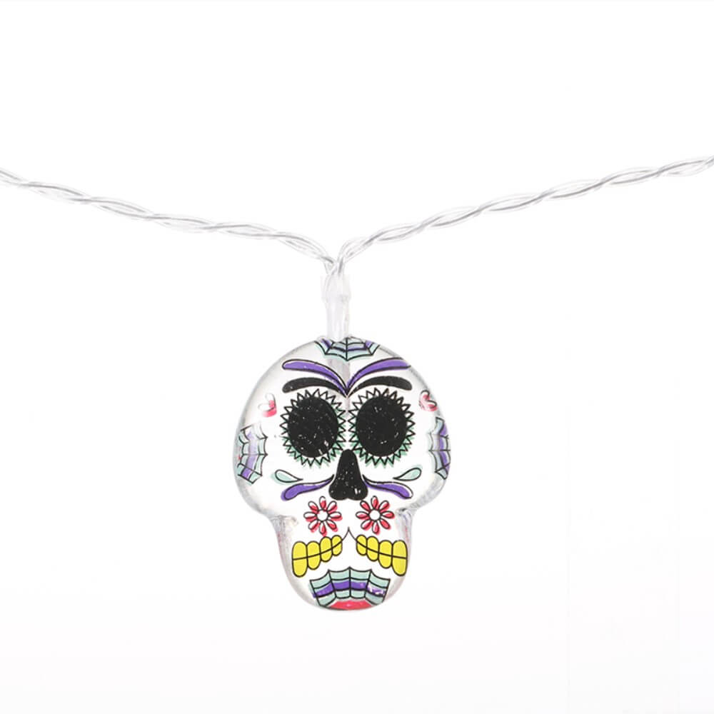 Luci fiabesche di Halloween teschio skull LED