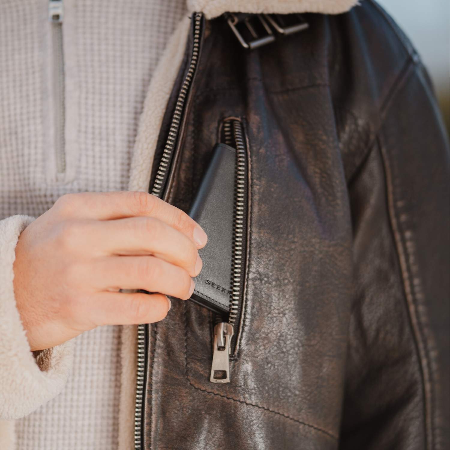Seekr Slim Wallet with RFID Protection