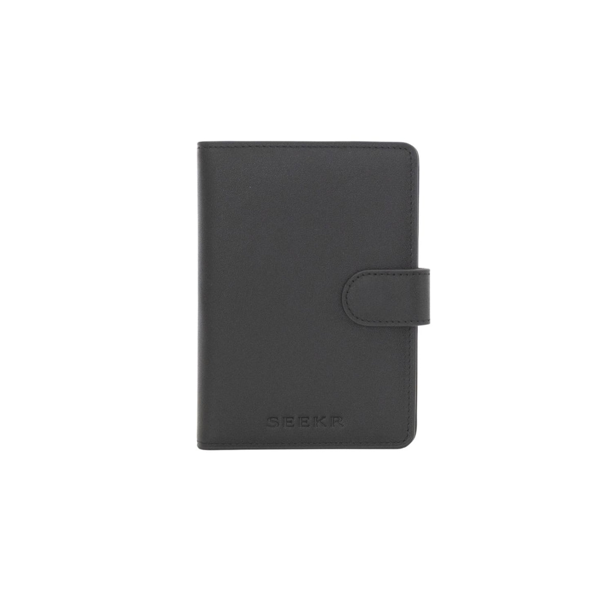 SEEKR Étui pour passeport en cuir premium avec protection RFID