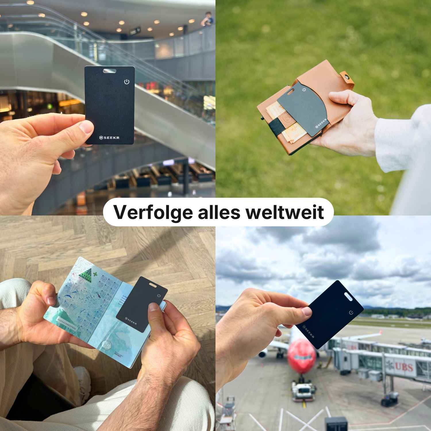 SEEKR FindMe Card für Apple – Ultradünne Wallet Tracker Karte