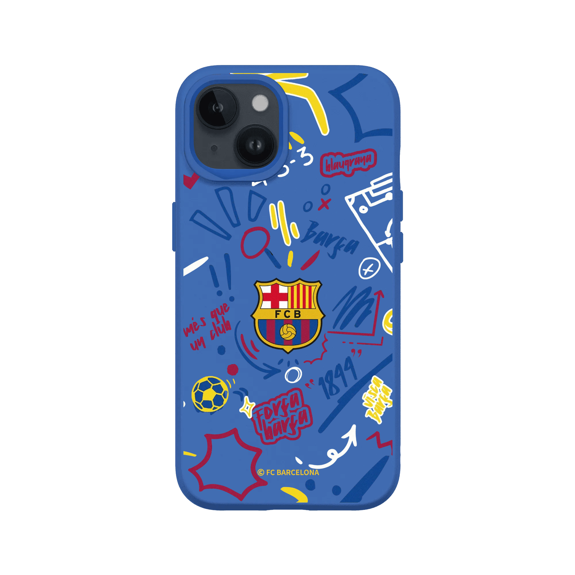 iPhone 14 - Coque RhinoShield SolidX - FC Barcelona Graffiti