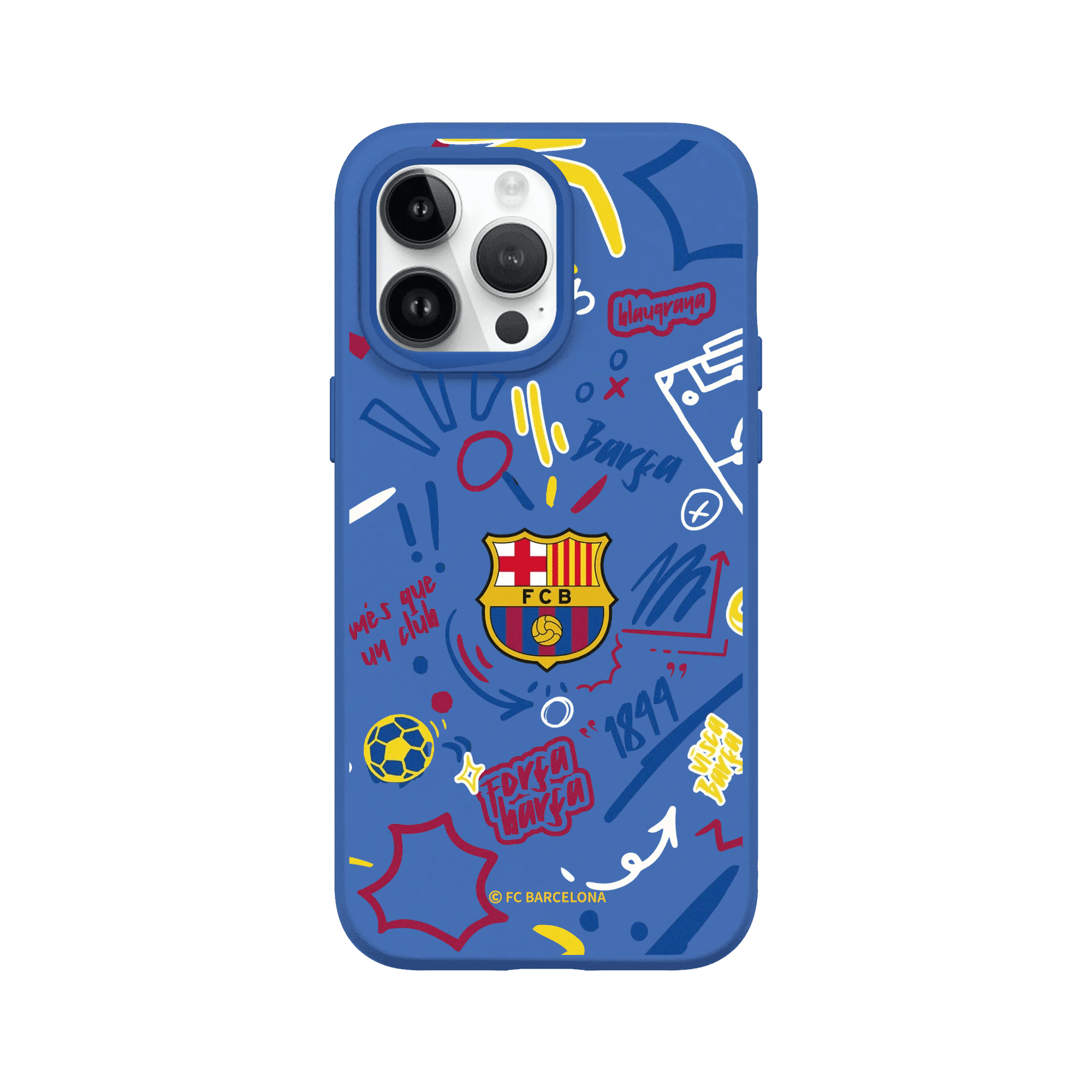 iPhone 14 Pro Max - RhinoShield SolidX Case - FC Barcelona Graffiti