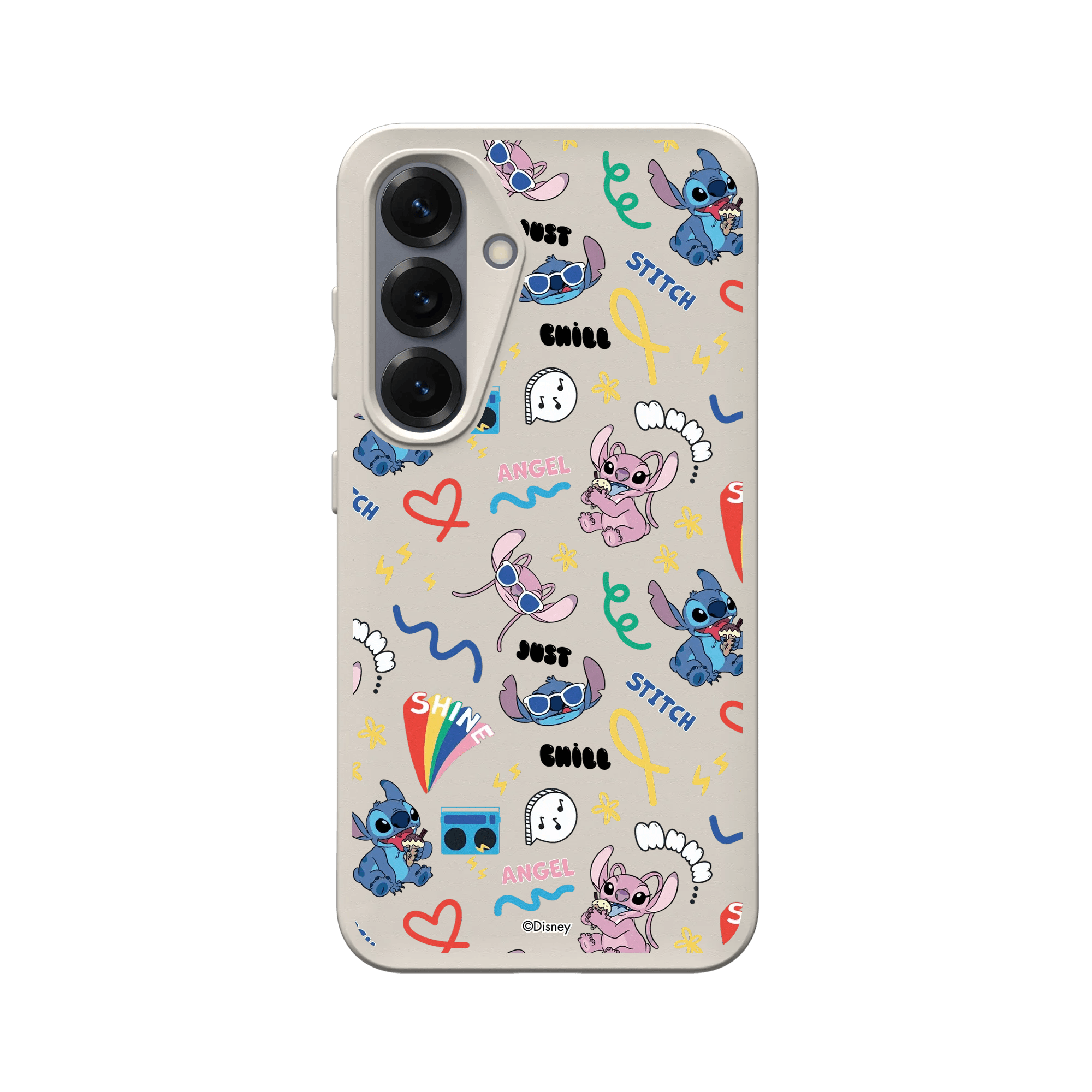 Galaxy S25 - RhinoShield SolidX Hülle – Disney Stitch & Angel Graffiti Edition