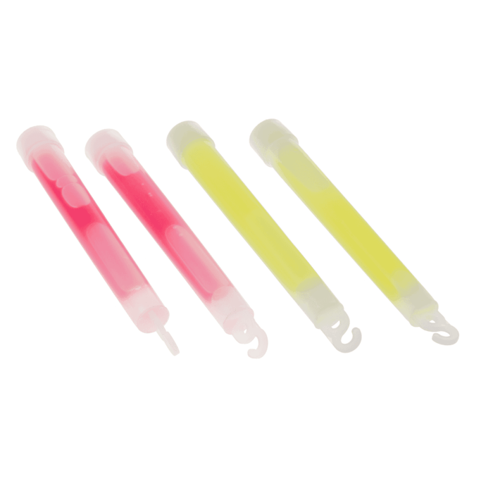 Party set: 4 glow sticks and 2 glow rings