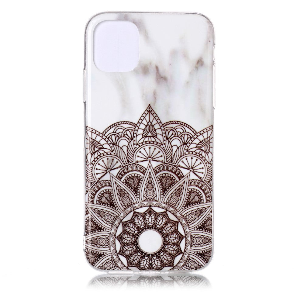 iPhone 11 - Softes Silikon Gummi Case Marble Mandala