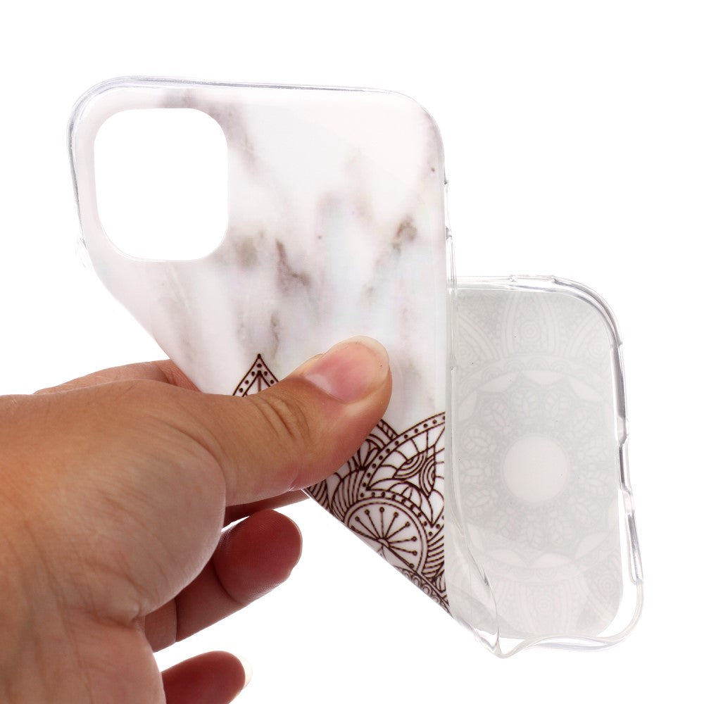 iPhone 11 - Softes Silikon Gummi Case Marble Mandala