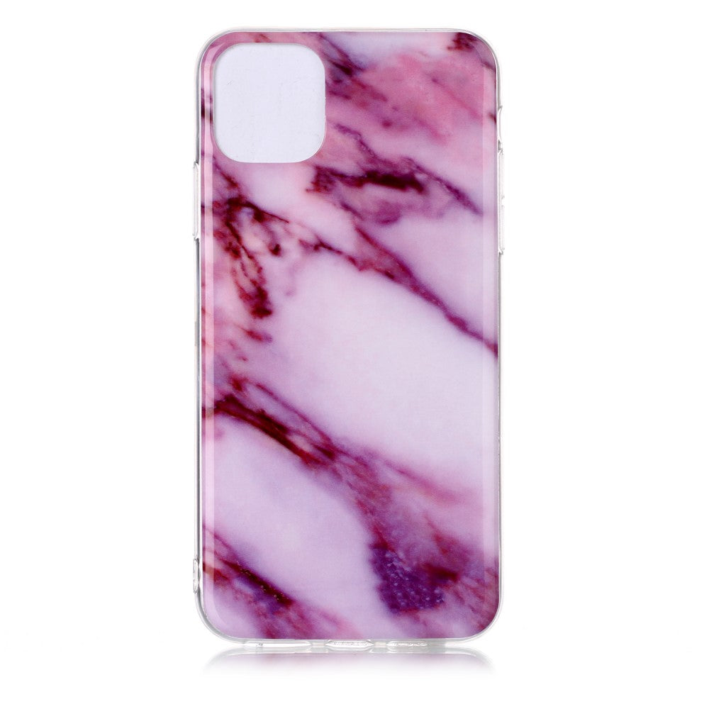 iPhone 11 Pro Max - Softes Silikon Gummi Case pink Marble