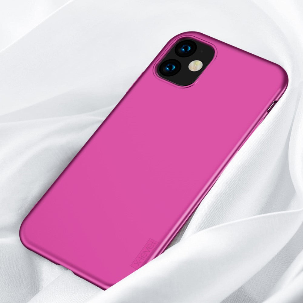 iPhone XR - X-LEVEL Guardian Silikon Gummi Case violett