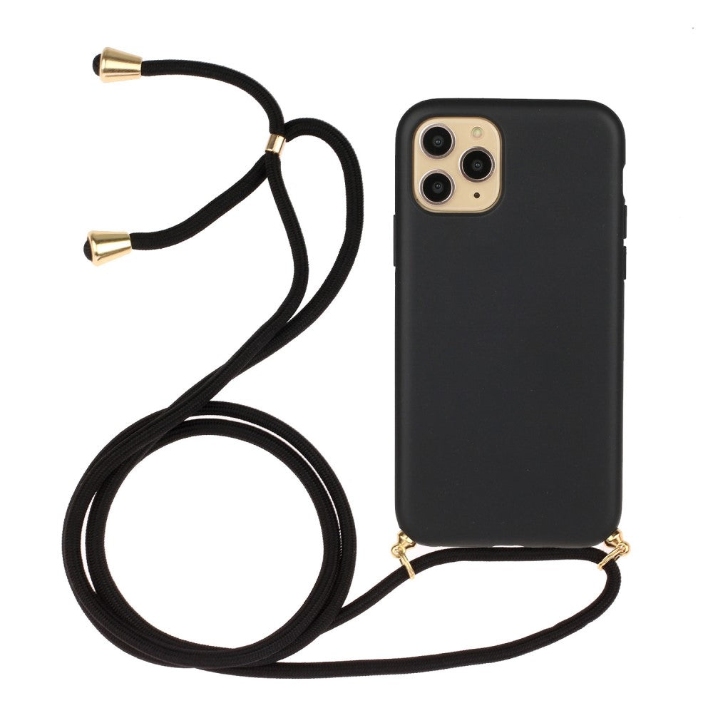 iPhone 12 / 12 Pro - Hülle mit Umhängeband schwarz