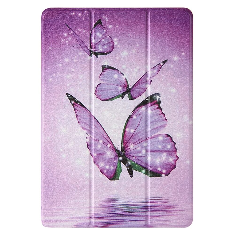 iPad 10.2 - Tri-fold Case Schmetterlinge violett