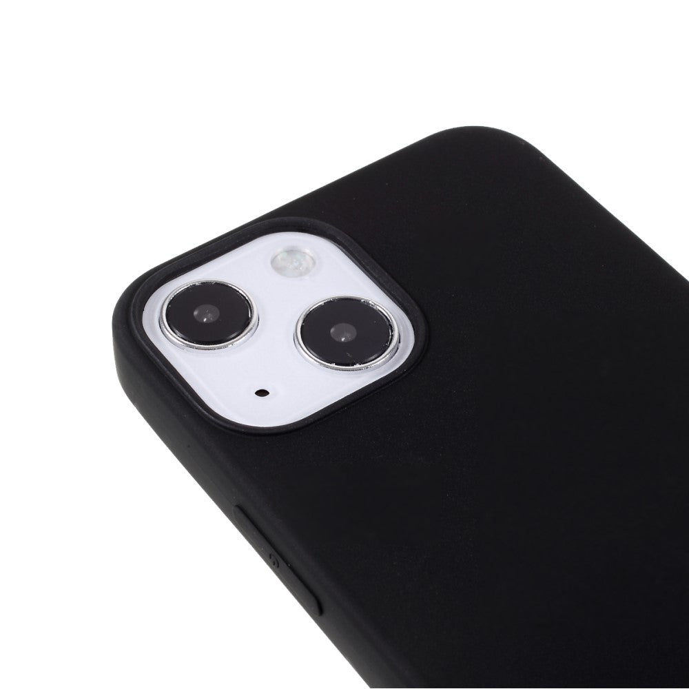 iPhone 13 Mini - Matte Silikon Gummi Hülle schwarz