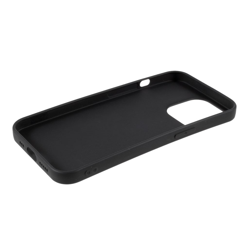 iPhone 13 Pro Max - Matte Silikon Gummi Hülle schwarz