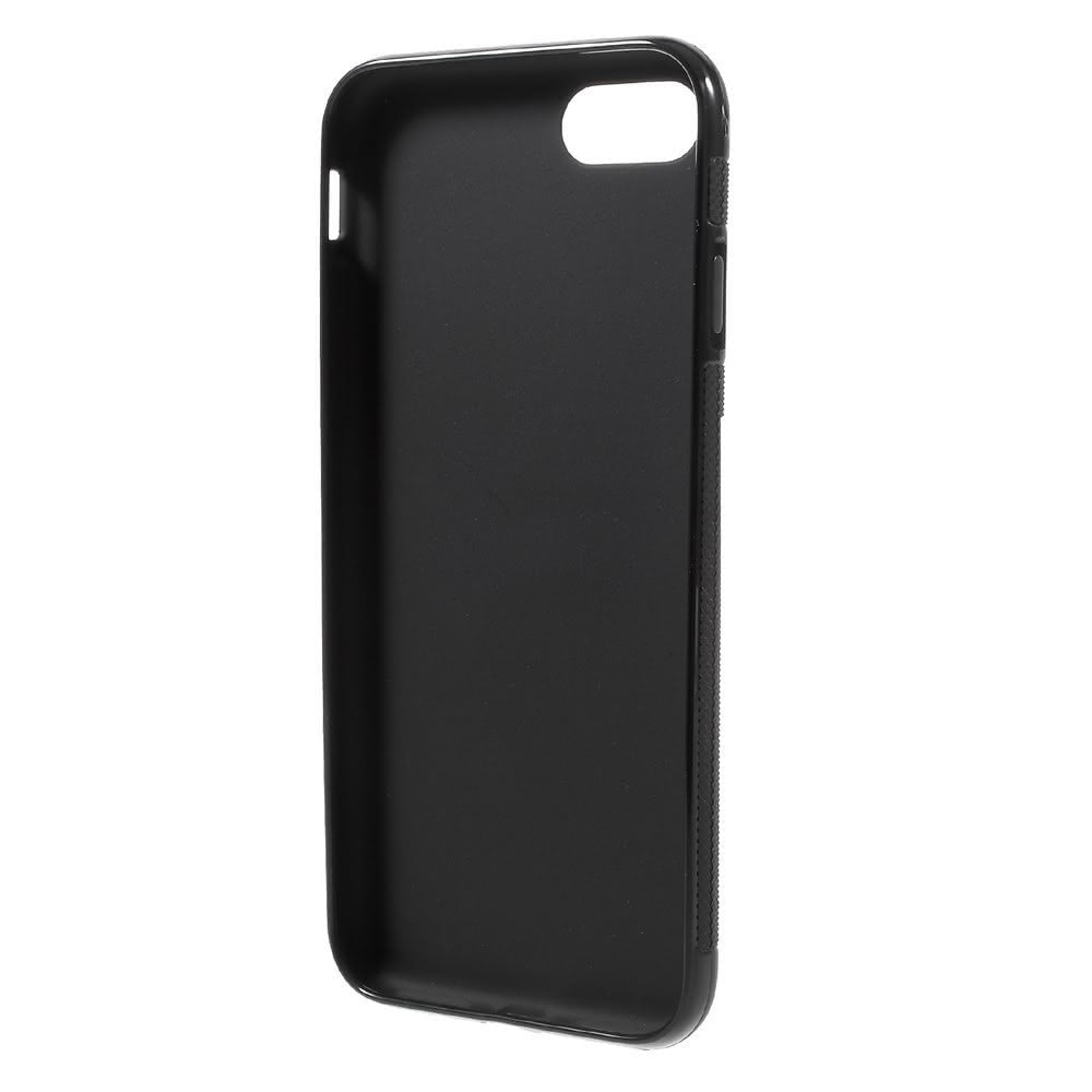 iPhone 8 / 7 - Silikon Gummi Case Antirutsch Hülle schwarz