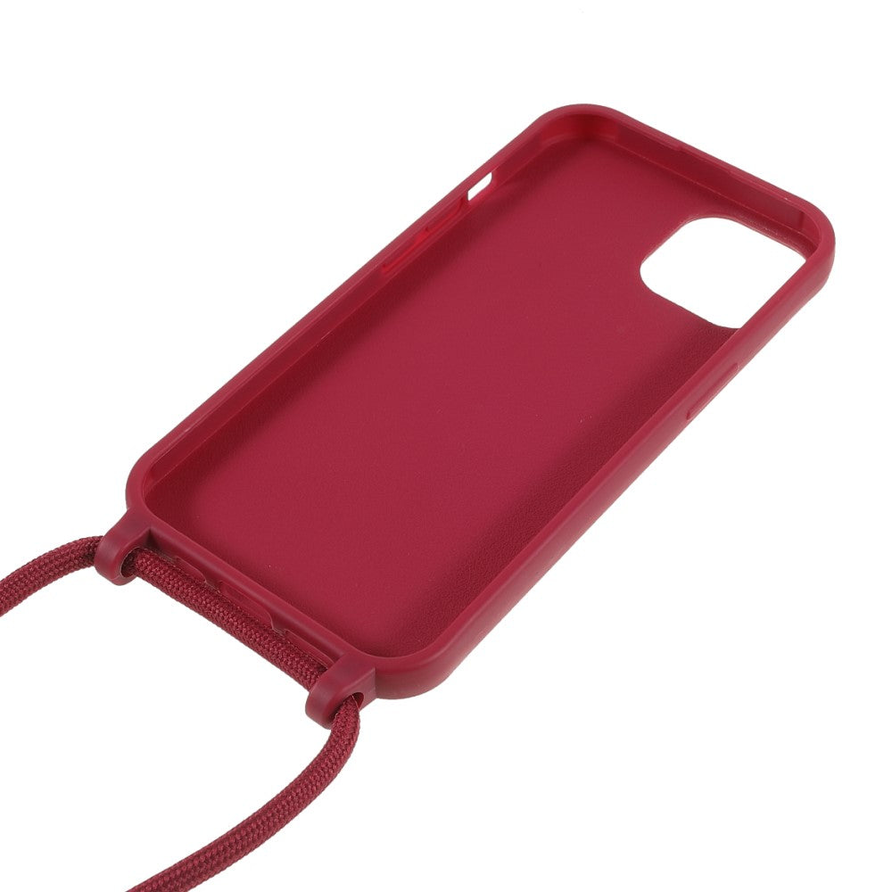 iPhone 11 Pro - Hülle mit Umhängeband rot