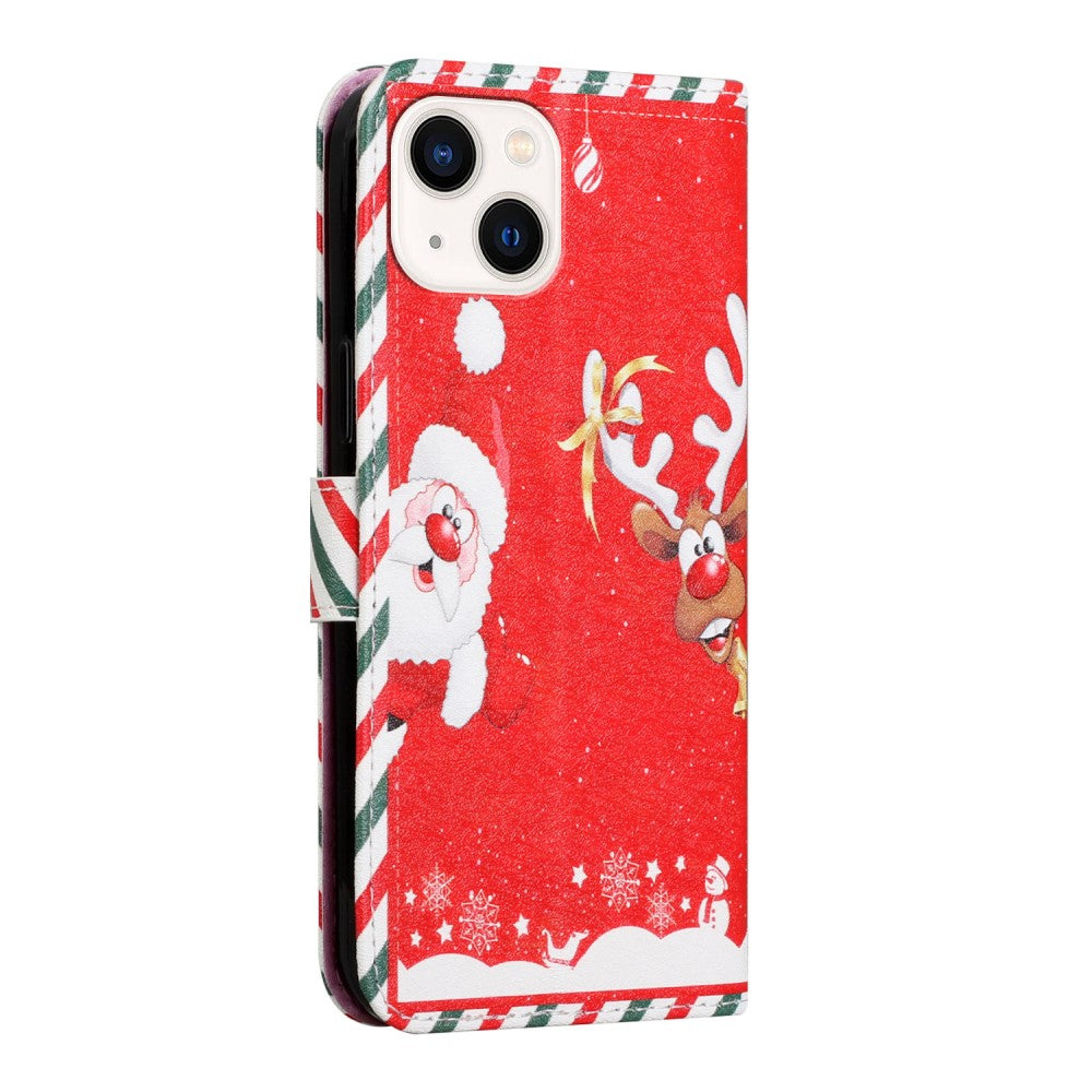 iPhone 13 mini - Lederetui Hülle Santa