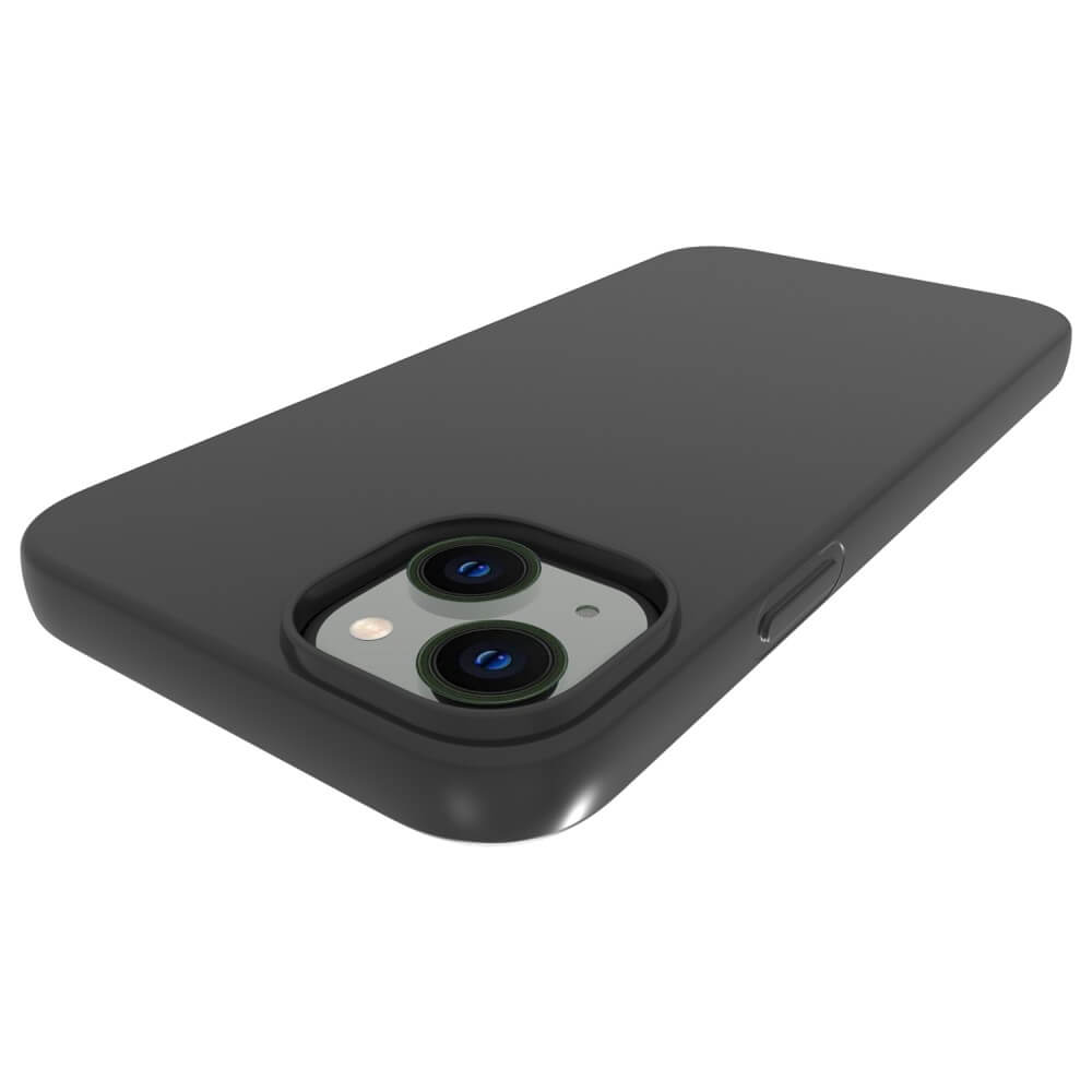 iPhone 14 Plus - Matte Silikon Hülle schwarz