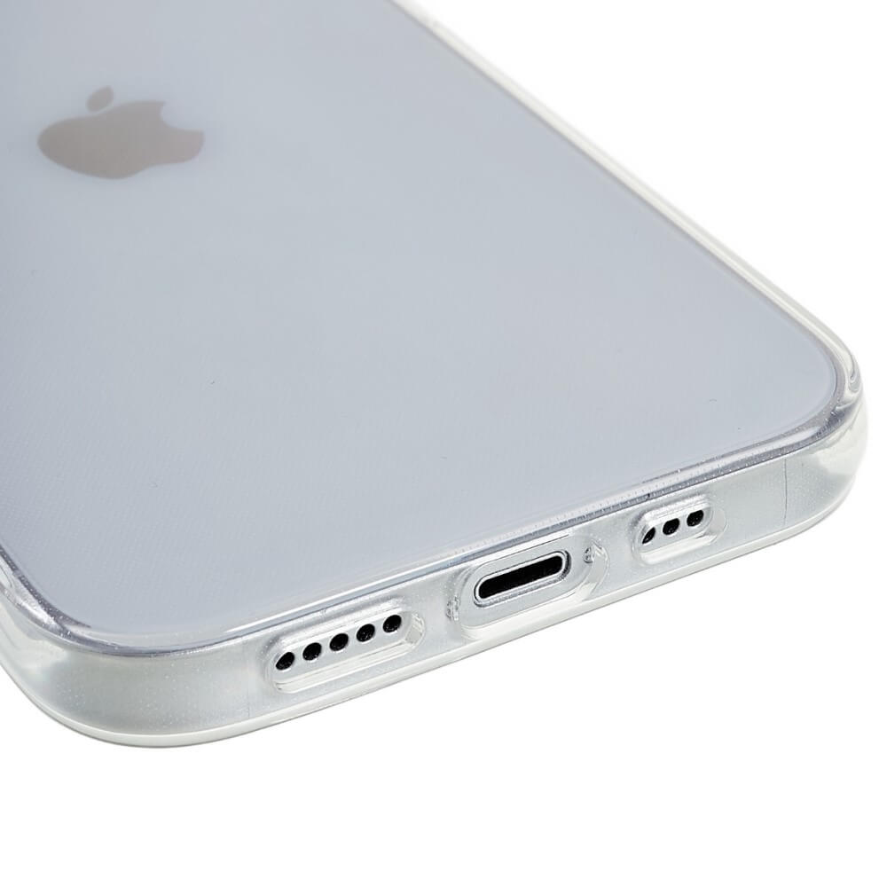 iPhone 14 / 13 - Silikon Case Hülle transparent