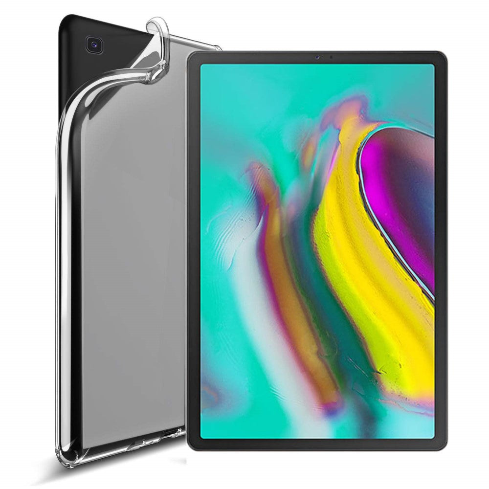 Galaxy Tab A 10.1 / 2019 - Gummi Schutzhülle Hülle transparent