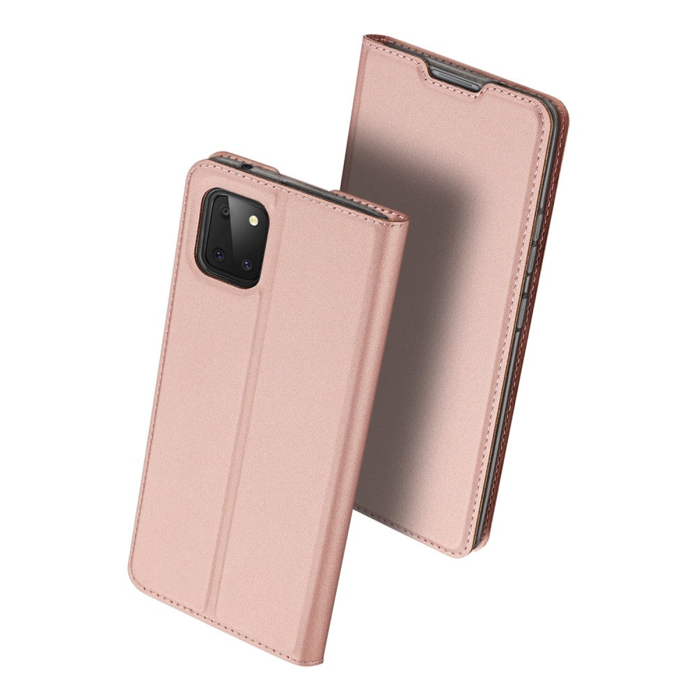 Galaxy Note 10 Lite - Dux Ducis Leder Flip Folio Case roségold
