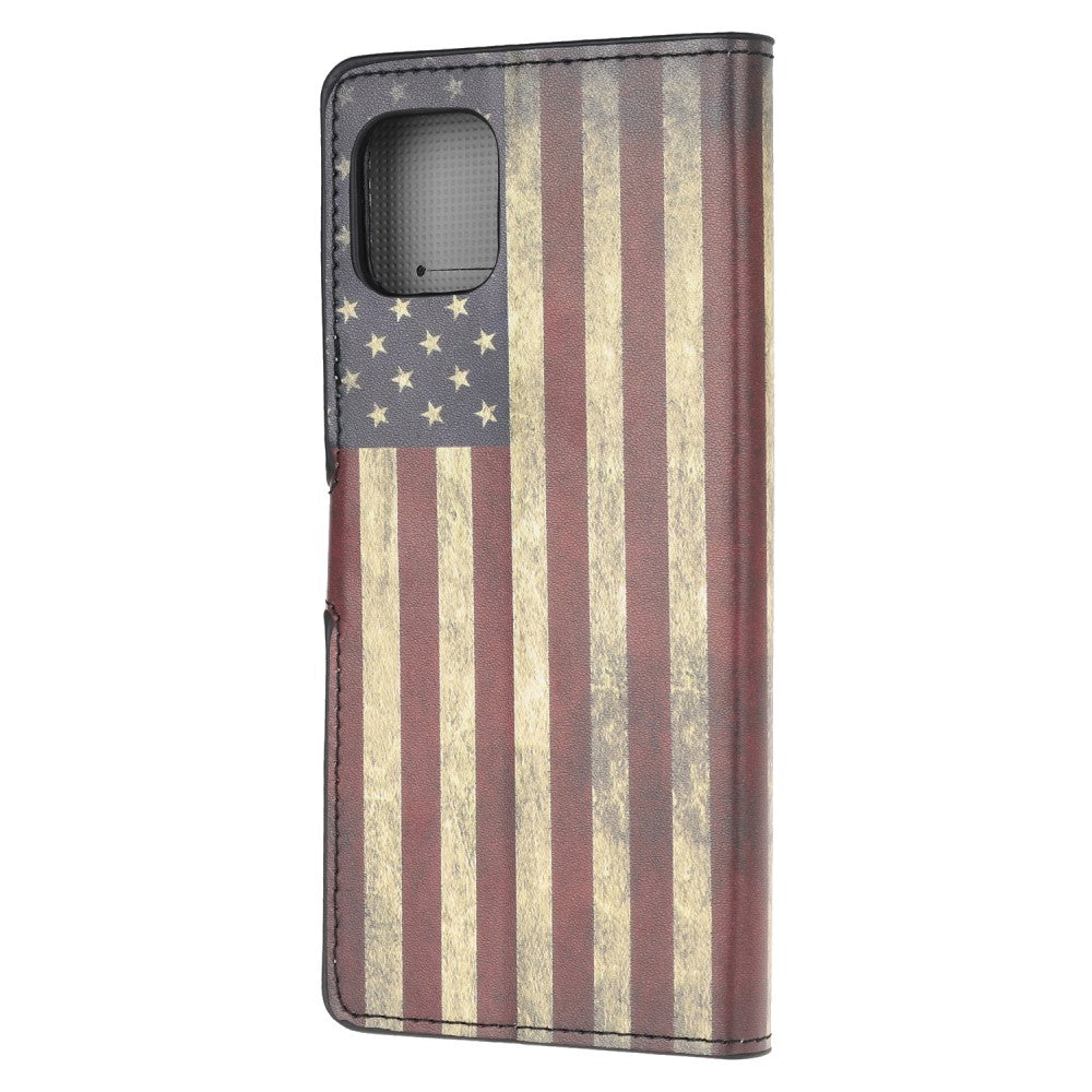 Galaxy Note 10 Lite - Leder Hülle US Flagge