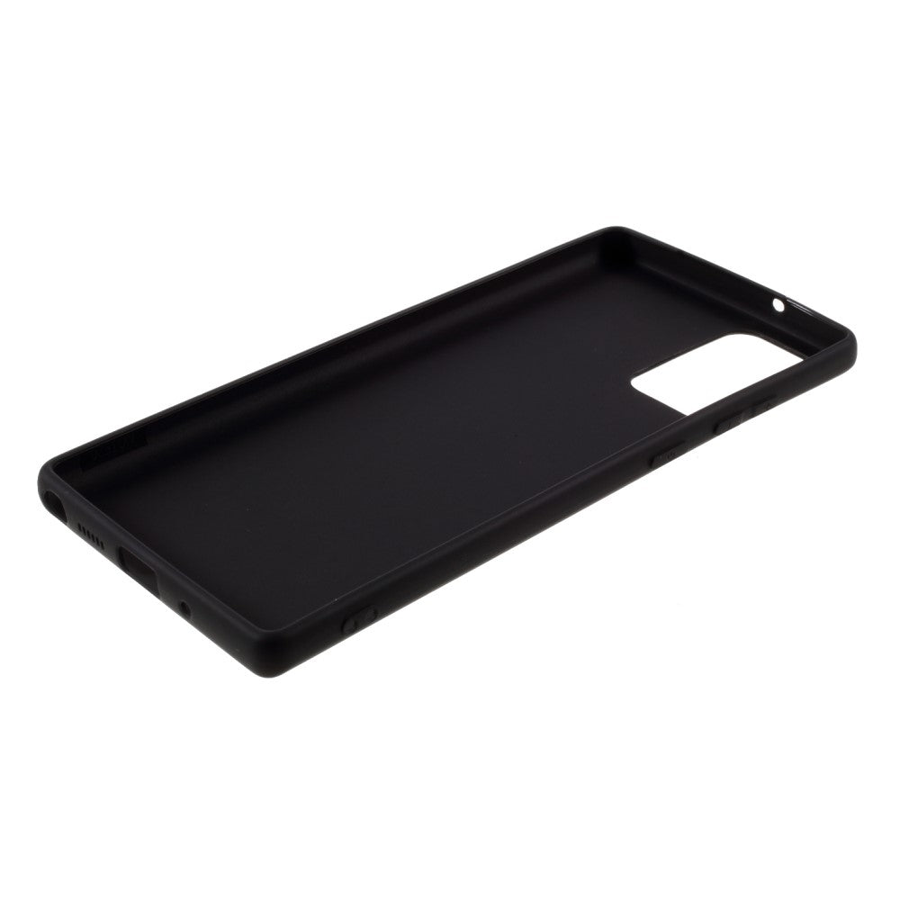 Galaxy Note 20 - Matte Silikon Gummi Hülle schwarz