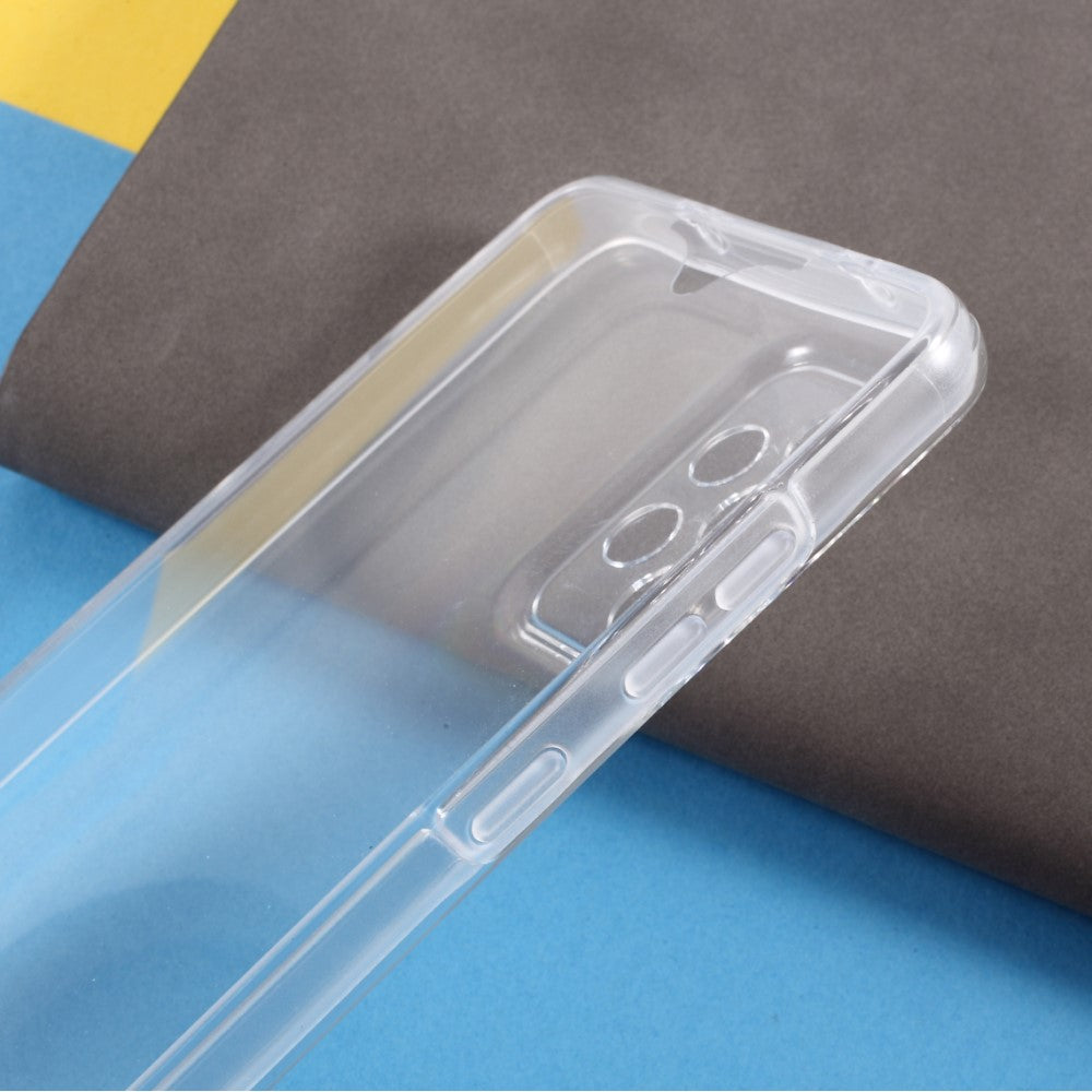 Galaxy A72 - Hartschale mit PET-Folie und Gummirand transparent