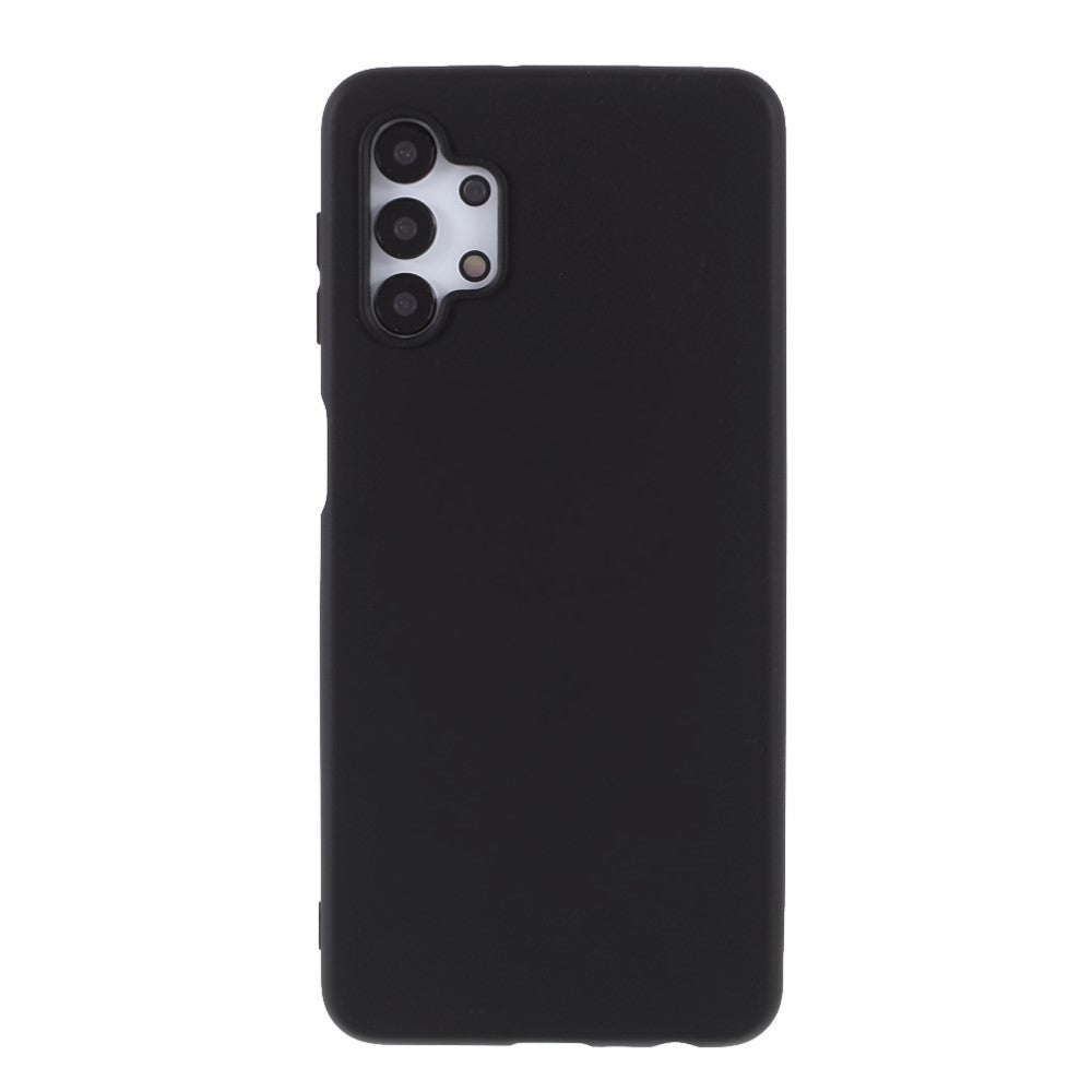 Galaxy A32 5G - Matte Silikon Gummi Hülle schwarz