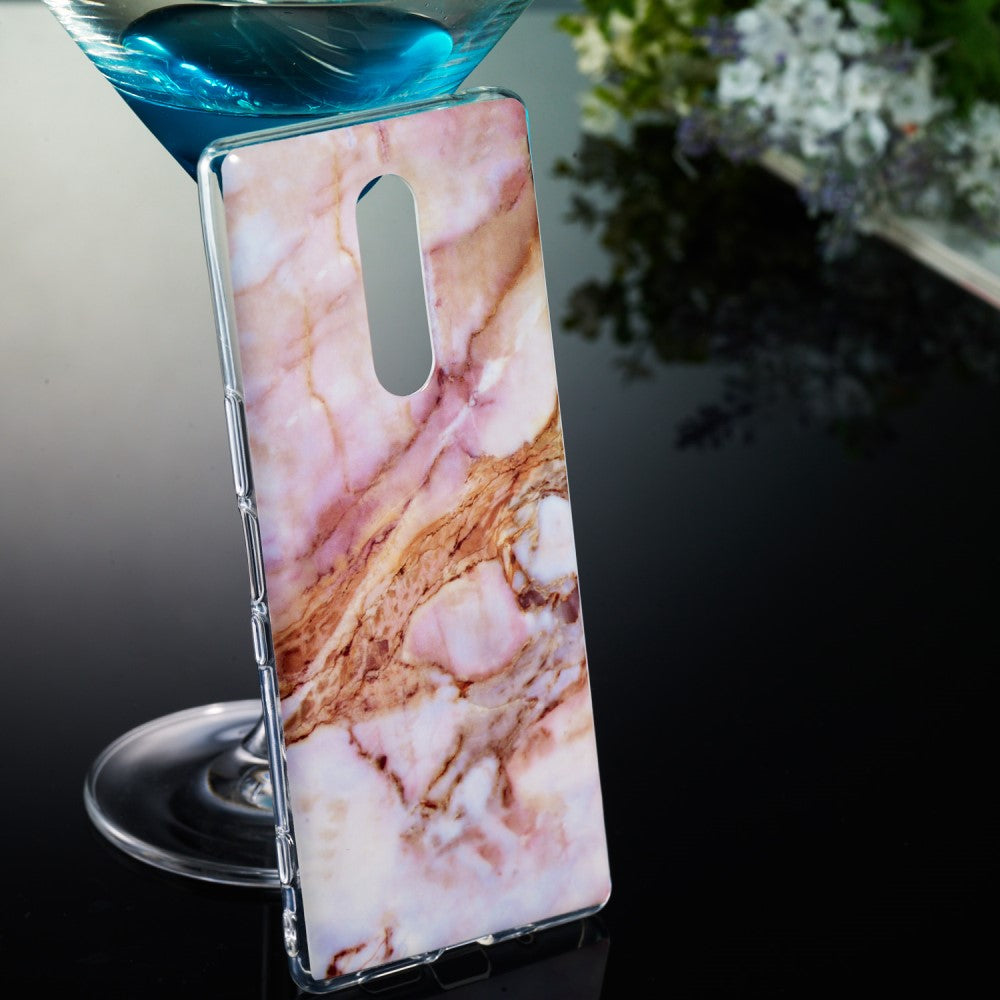 Sony Xperia 1 - Softes Silikon Gummi Case pink Marble