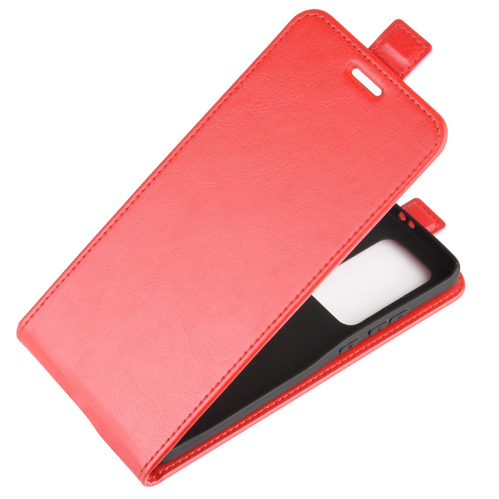 Huawei P40 - Klassisches Flip Case vertikal rot