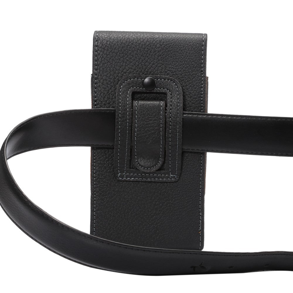 Universal - Vertikale Gurttasche L aus Kunstleder schwarz