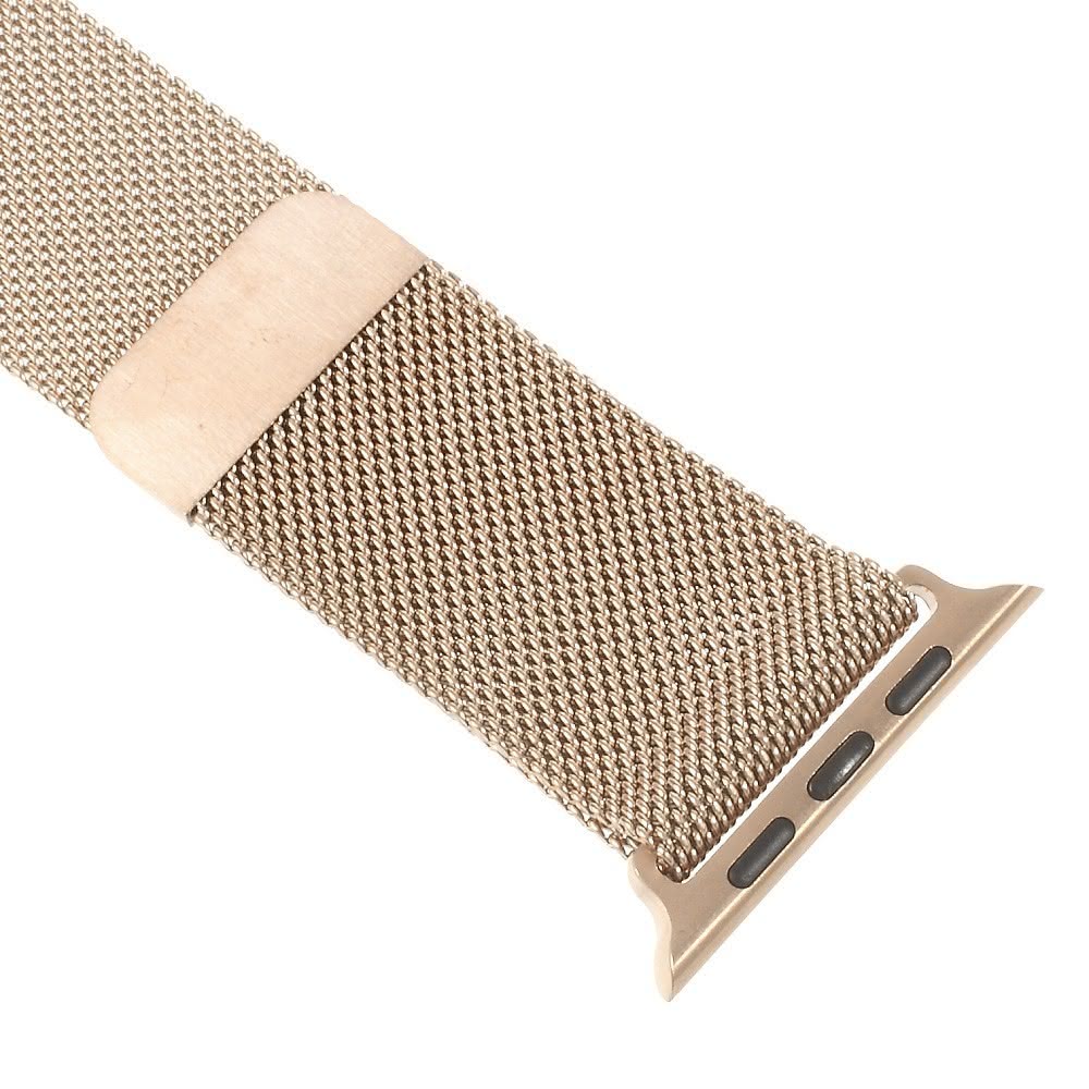 Apple Watch 42/44/45/49mm - Milanaise Edelstahl Armband gold rosa