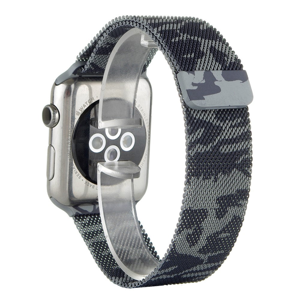 Apple Watch 42/44/45/49mm - Milanaise Edelstahl Armband Camouflage