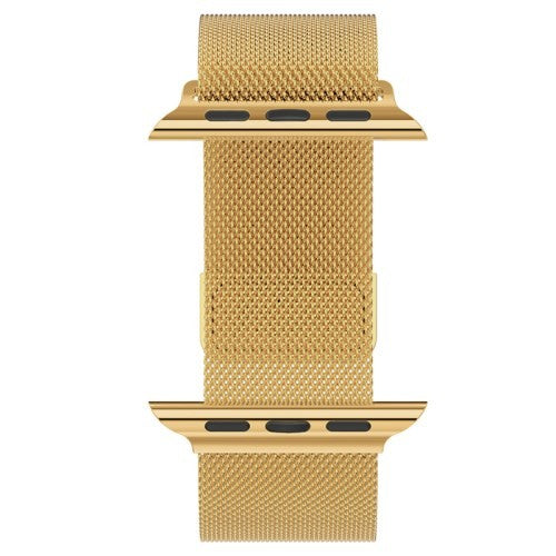 Apple Watch 42/44/45/49mm - Milanaise Edelstahl Armband gold