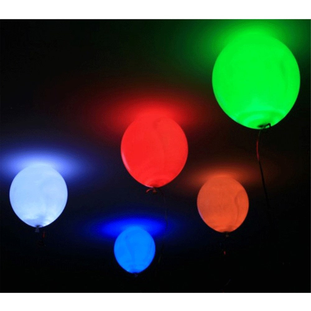 24 Stück Luftballons farbig mit LED Licht
