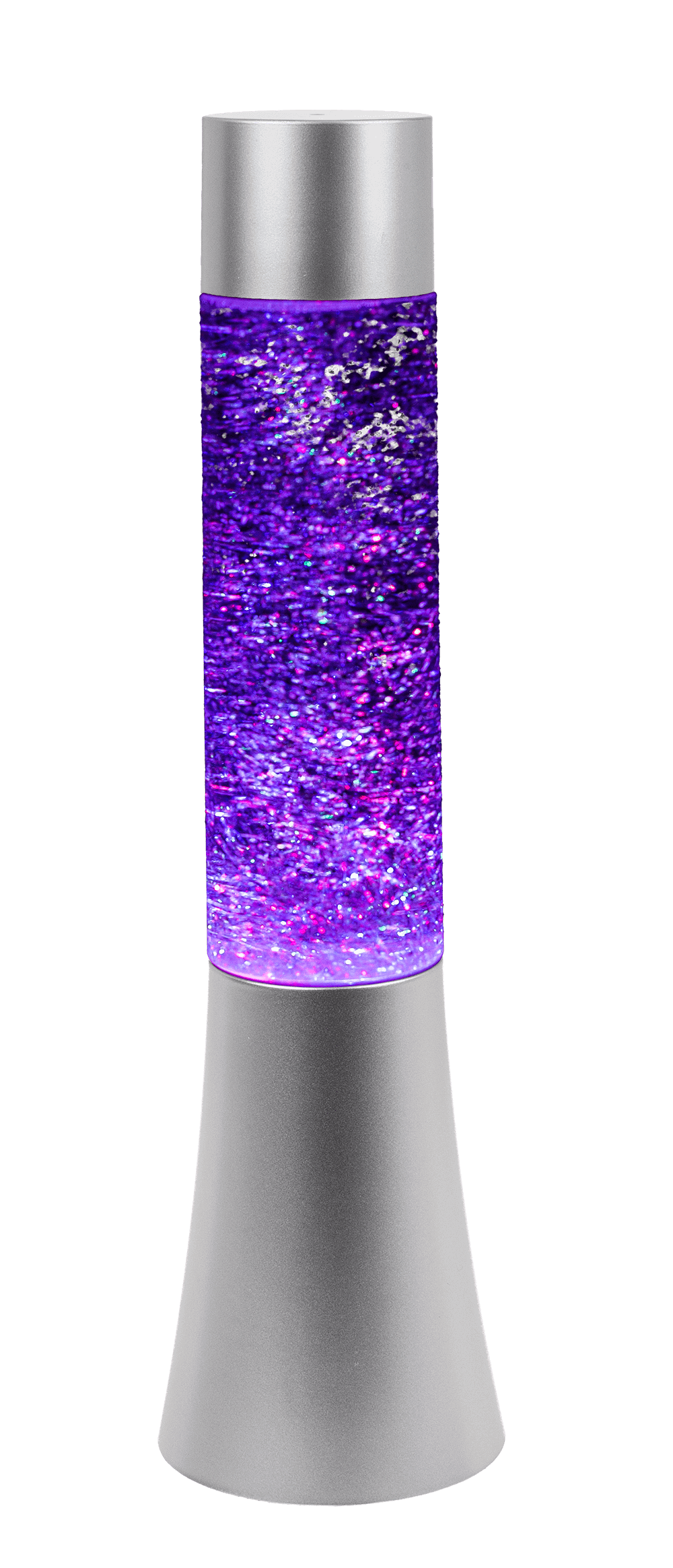 Glitter- Lavalampe mit farbwechselnder LED