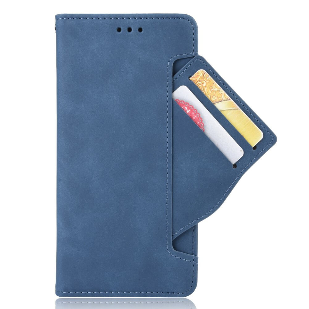 Galaxy Z Fold4 5G - Etui mit vielen Kartenfächer blau