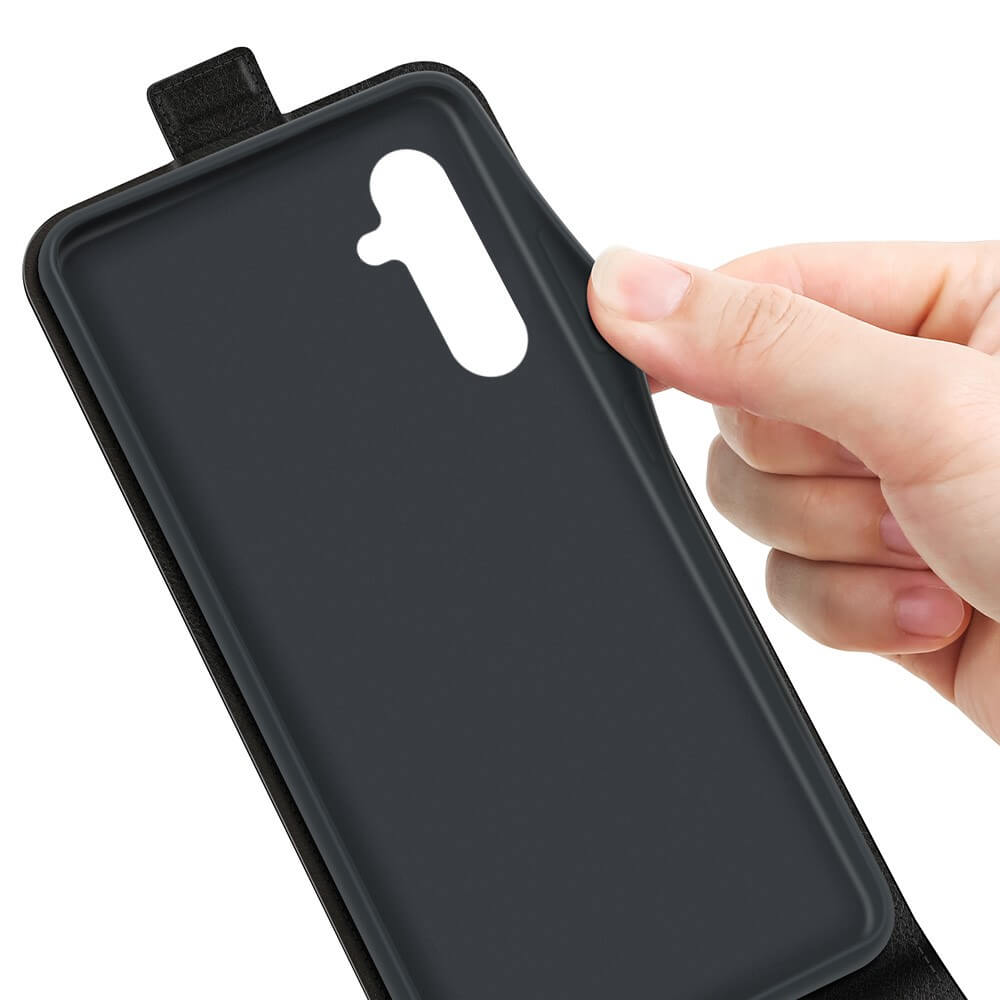 Galaxy A54 - Klassisches Flip Case vertikal schwarz