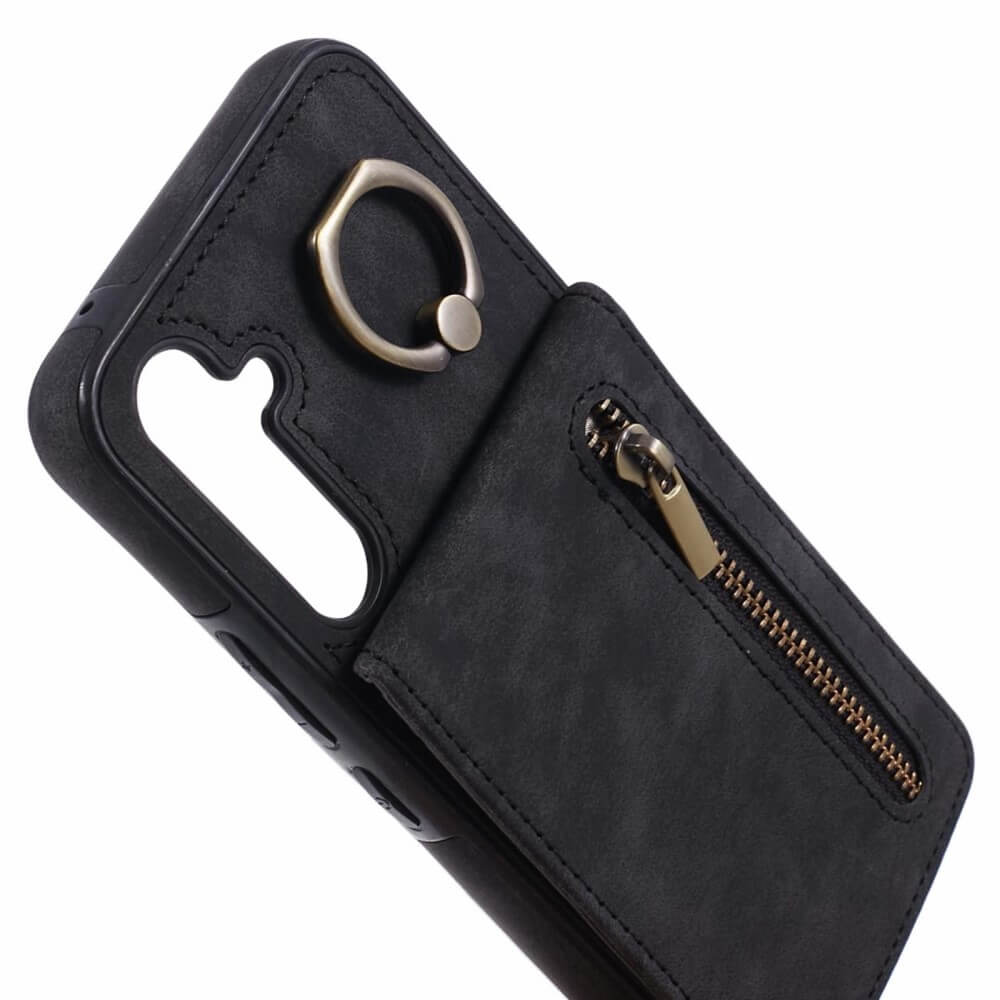 Galaxy S24 - Kickstand Case RFID mit Kartenfächer schwarz