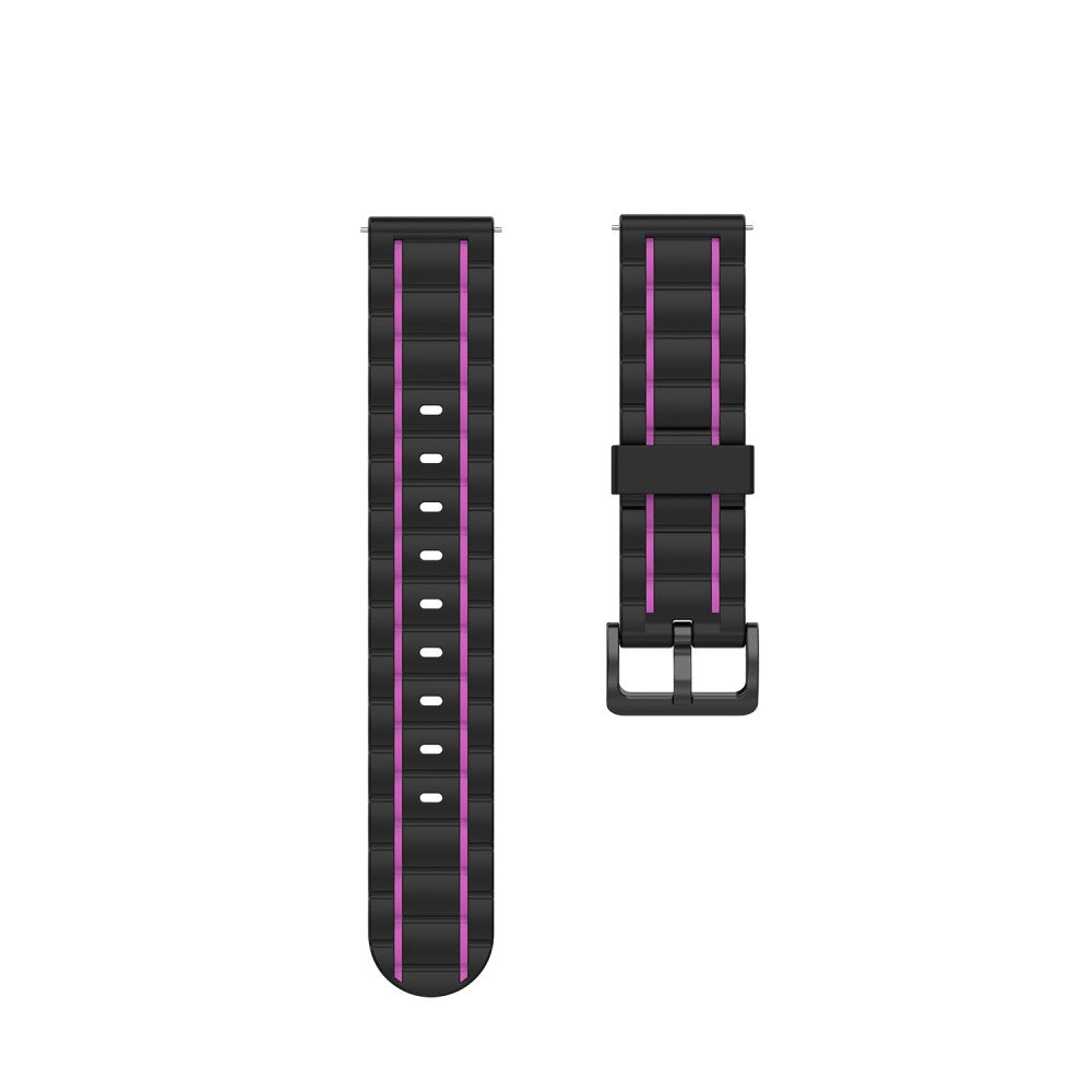 22mm Silikon Sportarmband Bi-color violett