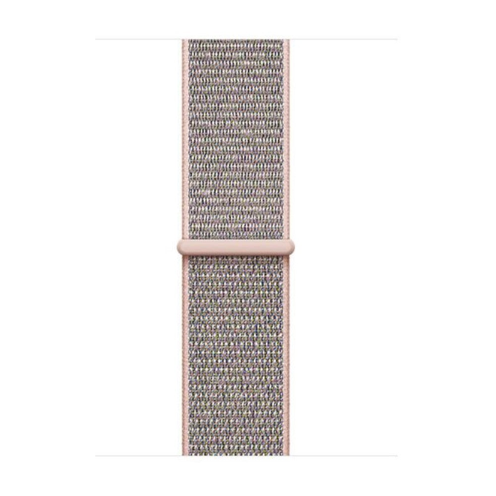 Apple Watch 42/44/45/49mm - Nylon Armband mit Klettverschluss roségold