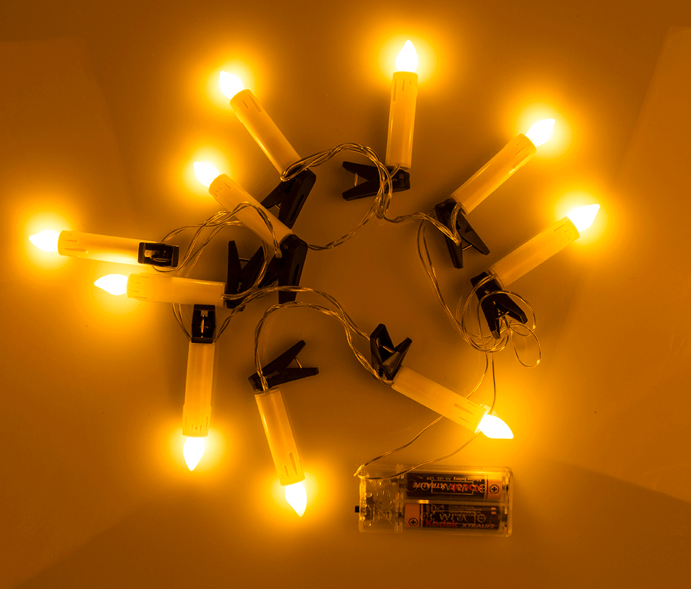 LED Lichterkette LED-Kerzen