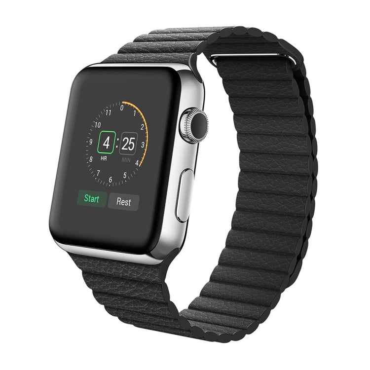 Apple Watch 38/40/41mm - Silikonarmband mit Magnetschlaufe schwarz