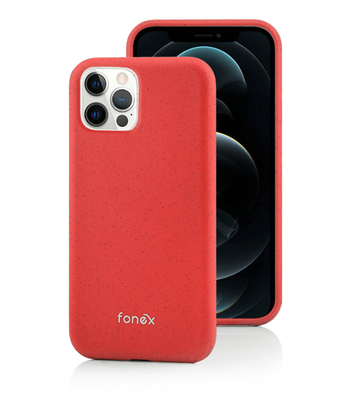 iPhone 12 Pro Max - Fonex Eco-Friendly Bio Case rot