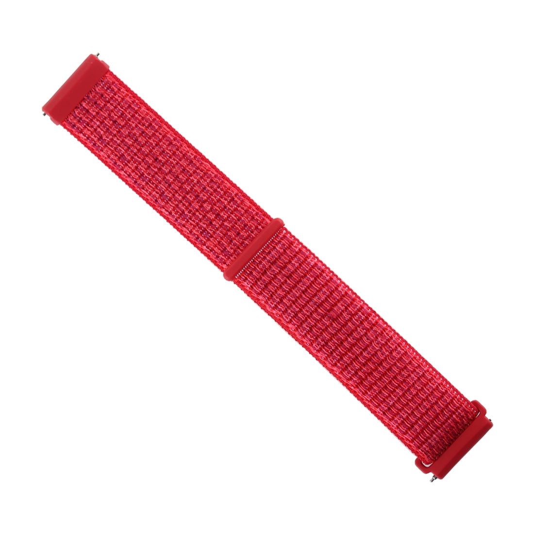 Fitbit Versa 1 / 2 - Nylon Armband mit Klettverschluss rot