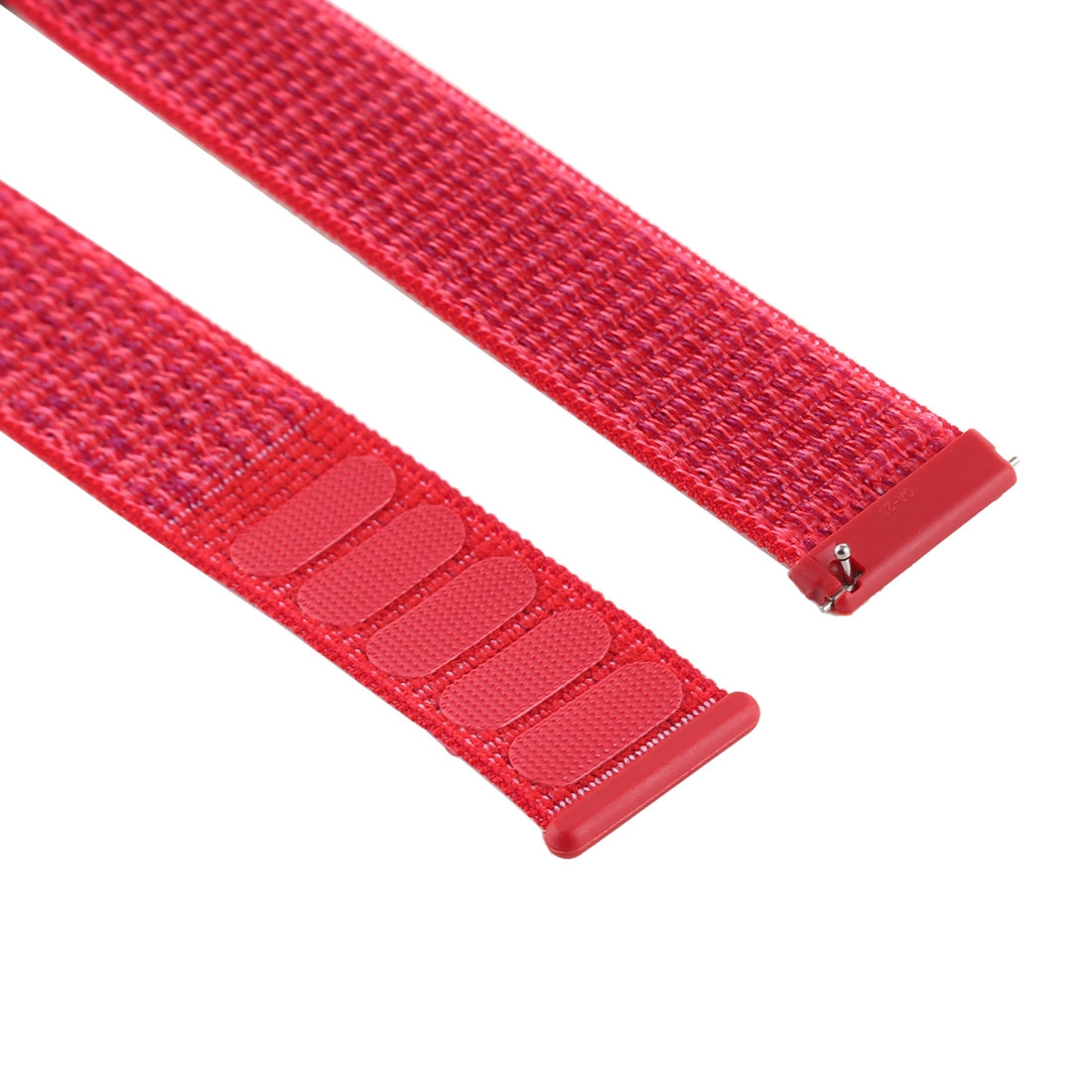 Fitbit Versa 1 / 2 - Nylon Armband mit Klettverschluss rot