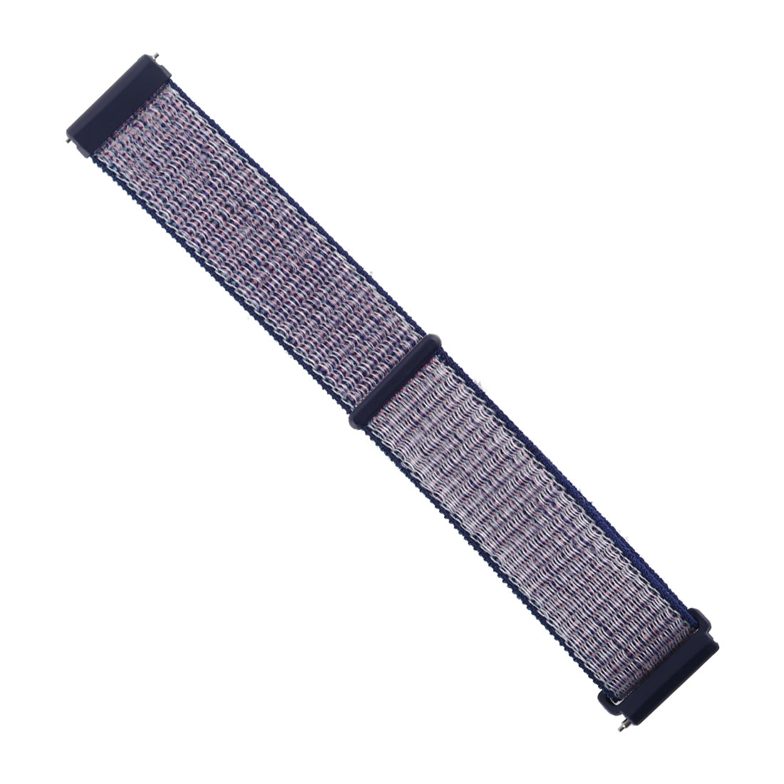 Fitbit Versa 1 / 2 - Nylon Armband mit Klettverschluss blau