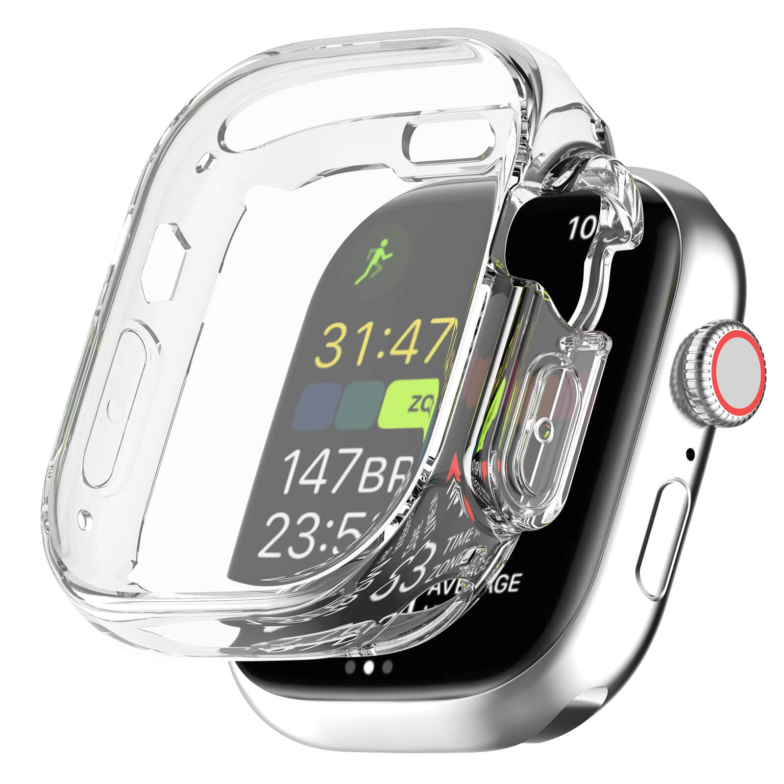 Apple Watch 49mm - Gummi Schutz Case transparent