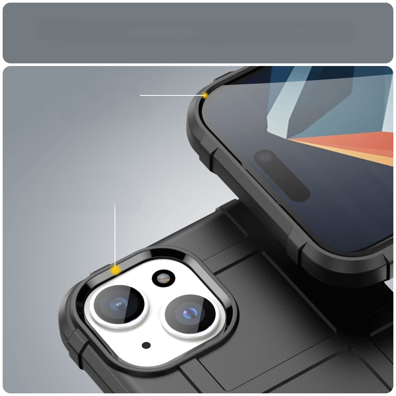 iPhone 15 - Backcase Shield schwarz